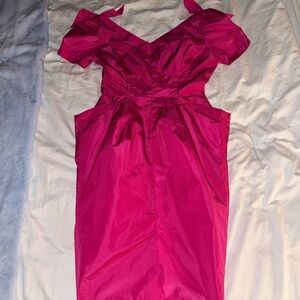 Thierry Mugler Fete Vibrant Fuchsia Dress